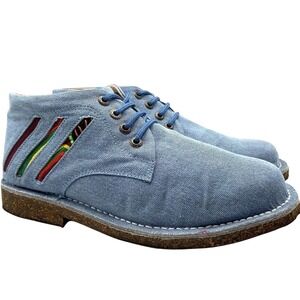MABACOL Handmade Denim Chukka Boots EU 41 Men 8.5 Women 10 Blue